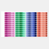 Monogram Eigen naam Kleding Labels Metallic (Vel)