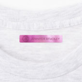 Monogram Eigen naam Kleding Labels Metallic (Aangebracht)