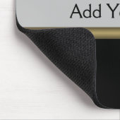 Monogram Elegance in Black Grey Gold Muismat (Hoek)