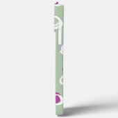 Monogram Elegant Abstract Salie cirkels Patroon Case-Mate iPhone Case (Achterkant / Links)