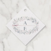 Monogram Elegant Bedankjes Labels (Achterkant)
