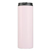 Monogram Elegant Blush Pink Black Classy Thermosbeker (Achterkant)