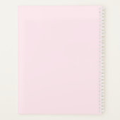 Monogram Elegant Blush Pink Gold Classy Planner (Achterkant)