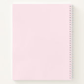 Monogram Elegant Blush Pink Gold Minimalist Classy Notitieboek (Achterkant)