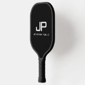 Monogram Elegant Design Sjabloon Moderne Minimalis Pickleball Paddle (Links)