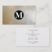 Monogram Elegant en Abstracte achtergrond Visitekaartje (Voorkant / Achterkant)