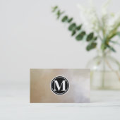 Monogram Elegant en Abstracte achtergrond Visitekaartje (Staand voorkant)