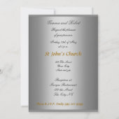 Monogram Elegant en Eenvoudige huwelijksuitnodigin Kaart (Achterkant)