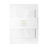 Monogram Elegant Eucalyptus Uitnodigingen Wikkel (Voorkant Voorbeeld)
