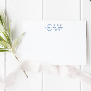 Monogram elegant formele notitie splitsen vanuit b notitiekaartje