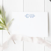 Monogram elegant formele notitie splitsen vanuit b notitiekaartje