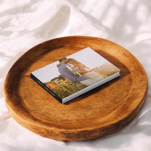 Monogram Elegant Fotobruiloft gastenboek