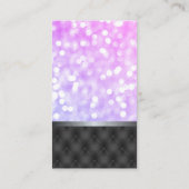 Monogram Elegant Glamor Glitter | Opgeslagen adver Visitekaartje (Achterkant)