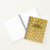 Monogram Elegant Gold Sketchbook Notitieboek (Binnen)