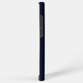 Monogram Elegant Initiaal Donkerblauw Samsung Galaxy Hoesje (Rechterkant)