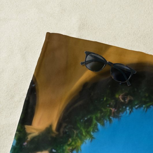 Monogram Elegant Italy Villa Lake Como Fine Art Strandlaken (In situ)