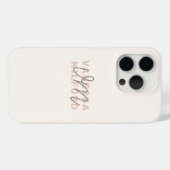 Monogram Elegant Ivory Cream Modern Minimalist Case-Mate iPhone Case (Achterkant (horizontaal))