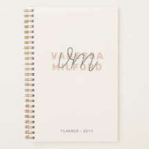 Monogram Elegant Ivory Cream Modern Minimalist