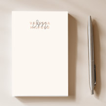 Monogram Elegant Ivory Cream Modern Minimalist