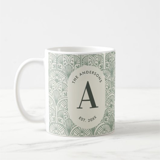 Monogram elegant korngat van de familie Classy Koffiemok (Links)
