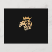 Monogram Elegant Lion Logo Flyer (Achterkant)