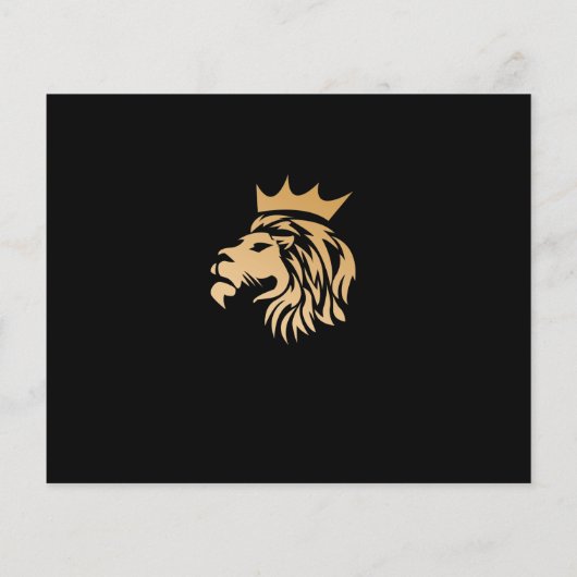 Monogram Elegant Lion Logo Flyer (Achterkant)