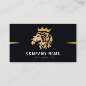 Monogram Elegant Lion Logo Visitekaartje (Voorkant)