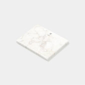 Monogram Elegant Marble Minimalist Post-it® Notes (Schuin)