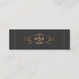  Monogram Elegant Mini Visitekaartje