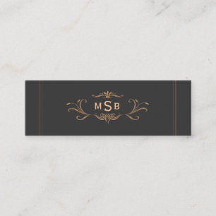 Monogram Elegant Mini Visitekaartje