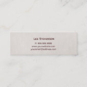  Monogram Elegant Mini Visitekaartje (Achterkant)