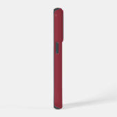 Monogram Elegant Minimaal Klassiek Modern Rood iPhone Hoesje (Rechterkant)