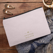 Monogram Elegant Minimaal Roze en Goud Etui