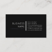 Monogram Elegant Modern Independence and Black Visitekaartje (Achterkant)