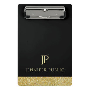 Monogram Elegant Modern Minimalist Design Trendy Mini Klembord