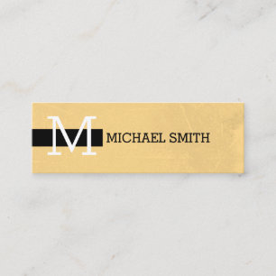Monogram Elegant Moderne Vintage #3 Mini Visitekaartje
