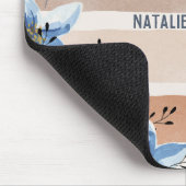 Monogram Elegant  natuurlijk en botanisch Muismat (Hoek)