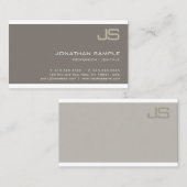 Monogram elegant ontwerp Modern Professional Luxe Visitekaartje (Voorkant / Achterkant)