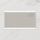 Monogram elegant ontwerp Modern Professional Luxe Visitekaartje (Achterkant)