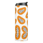 Monogram Elegant Papaya Patroon Thermosbeker (Gedraaid links)