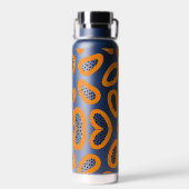 Monogram Elegant Papaya Patroon Waterfles (Achterkant)