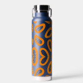 Monogram Elegant Papaya Patroon Waterfles (Voorkant)