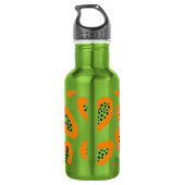 Monogram Elegant Papaya Patroon Waterfles (Achterkant)