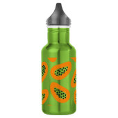 Monogram Elegant Papaya Patroon Waterfles (Links)
