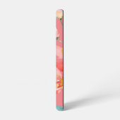 Monogram Elegant Pink Waterverf Samsung Galaxy Samsung Galaxy Hoesje (Linkerkant)