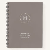 Monogram Elegant Professional Spiral Notitieboek (Voorkant)