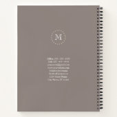 Monogram Elegant Professional Spiral Notitieboek (Achterkant)