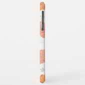 Monogram Elegant roze en Oranje pony's Patroon Case-Mate iPhone Case (Achterkant/links)