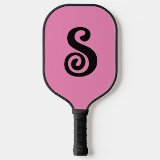 MONOGRAM ELEGANT ROZE SCRIPT PICKLEBALL PADDLE