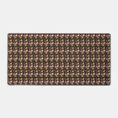 Monogram Elegant Roze Waterverf Bureaumat (Voorkant)